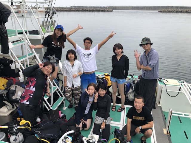 ダイブショップサンライズ　沖ノ島 ダイビング