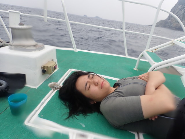 ダイブショップサンライズ　船酔い