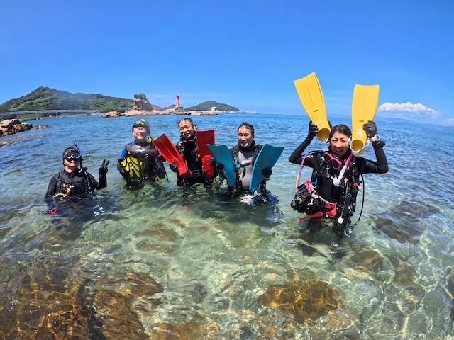 長崎ダイビング集合写真