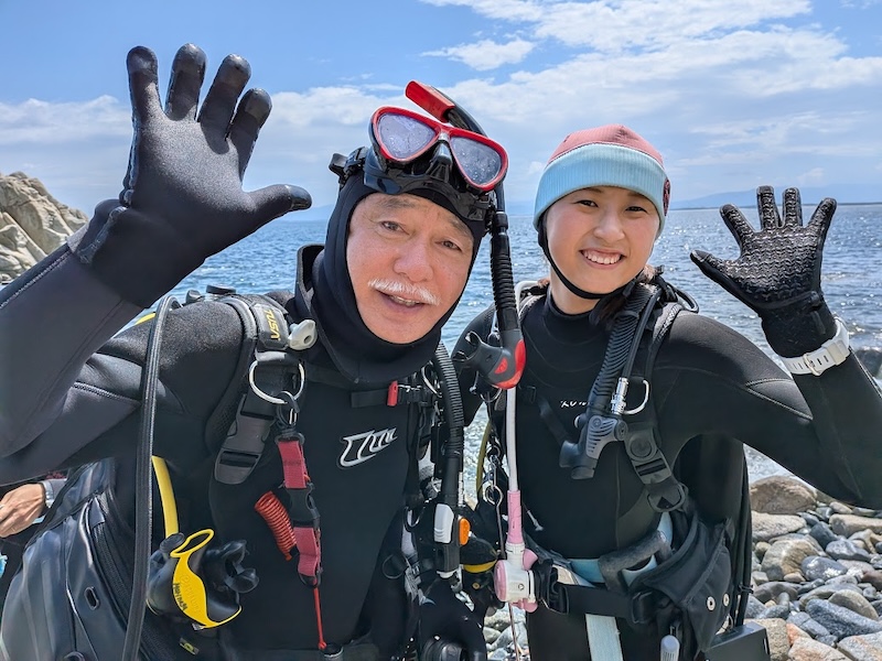 ダイバー志賀島白瀬