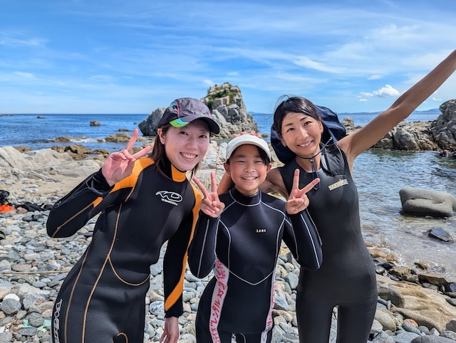 志賀島　ダイバー