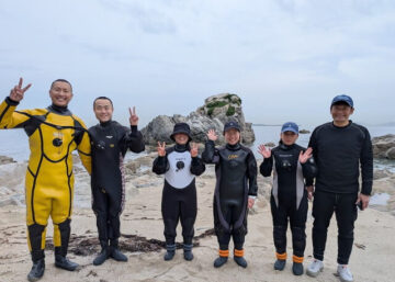 志賀島　ドライスーツ