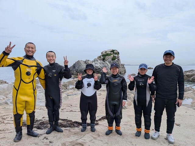 志賀島　ドライスーツ