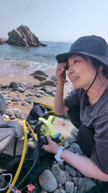 女子ダイバー