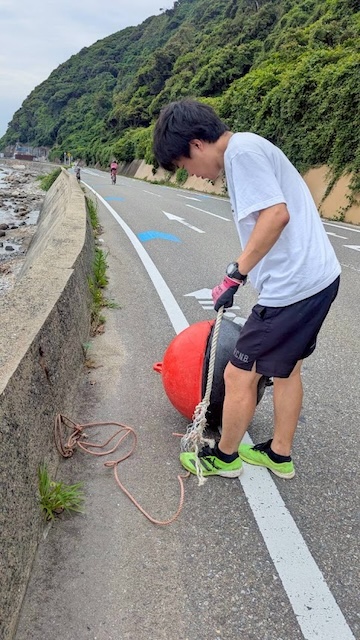志賀島　ゴミ拾い
